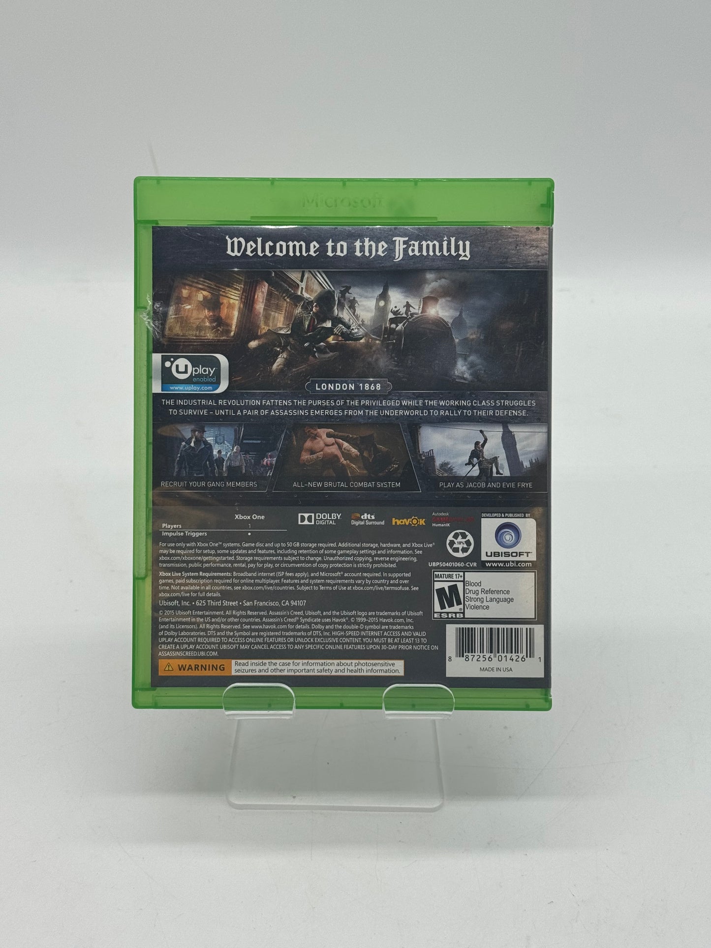 Assassin's Creed Syndicate - Microsoft Xbox One / Xbox One S / Xbox One X / Xbox Series S/X