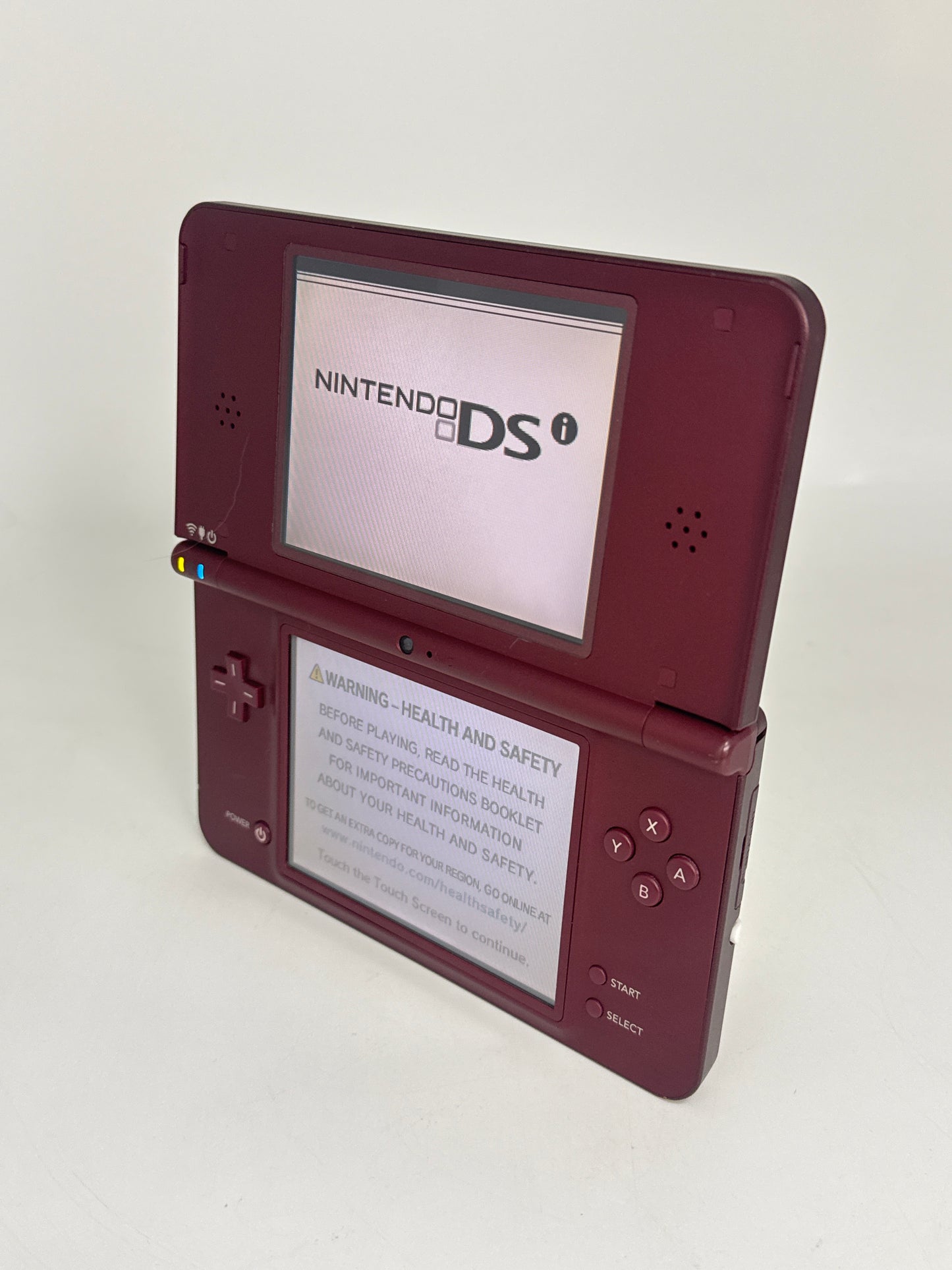 Nintendo DSi LL UTL-001(JPN) Wine Red Burgundy Console #100 Lines On Display AS IS