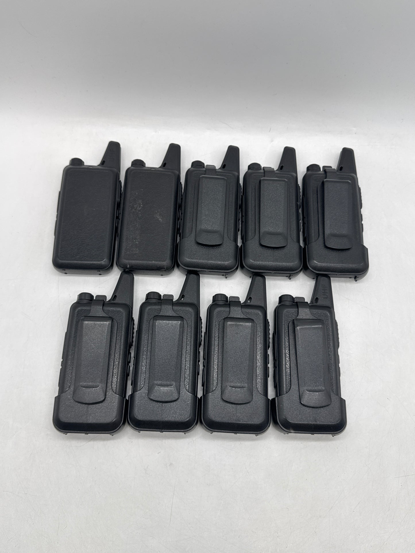 Lot of 9 Retevis RETC 15 RT22 Two-Way UHF Radio Walkie-Talkie with Battery