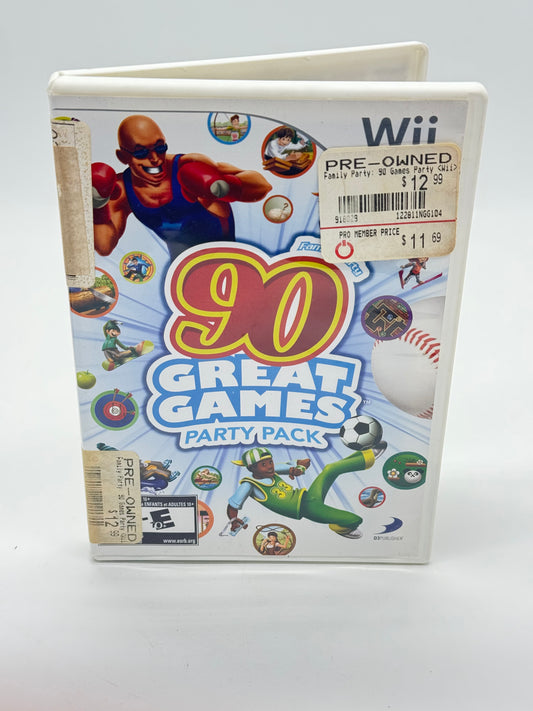 90s Great Games Party Pack Nintendo Wii Game Free Shipping
