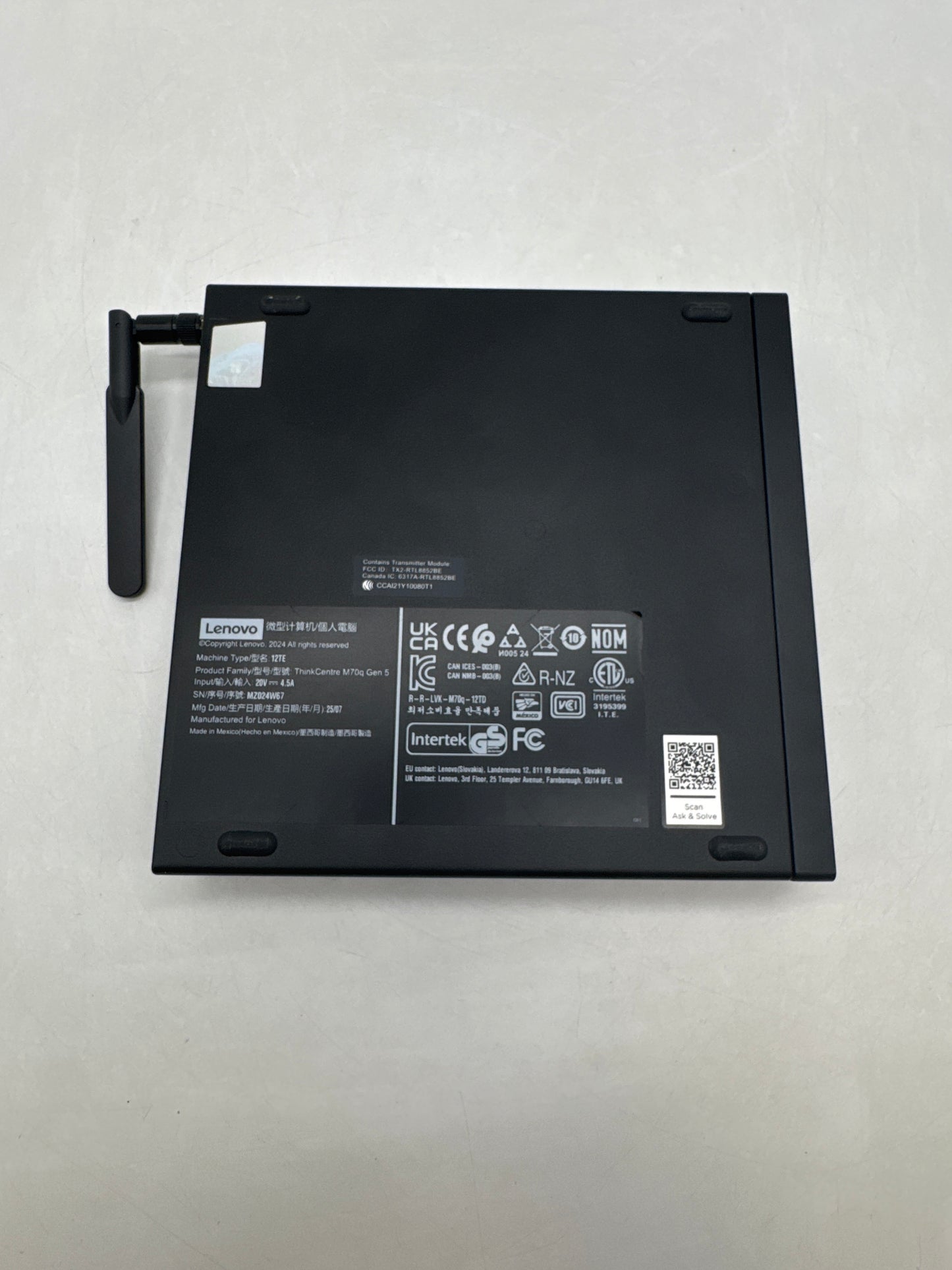 Lenovo ThinkCentre M70q Gen 5 Desktop Core i5-14500T 32GB RAM 256GB SSD