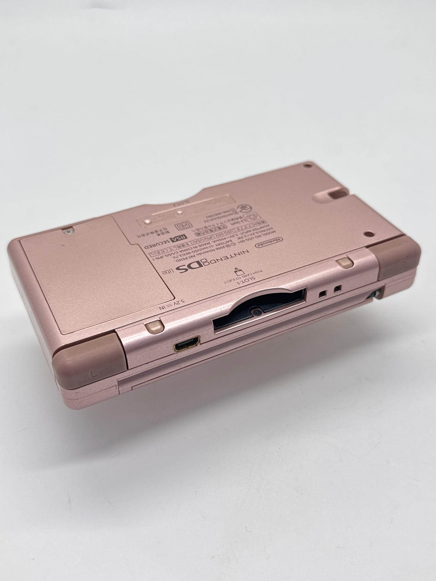 Nintendo DS Lite USG-001 Metallic Rose Console #49 Bad Hinge