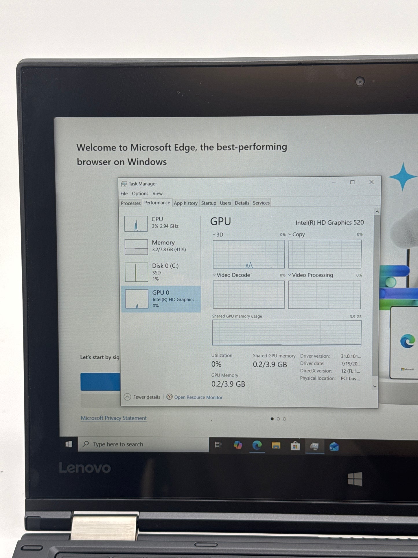 Lenovo ThinkPad Yoga 260 12.5" Touch i5-6300U 8GB RAM 128GB SSD