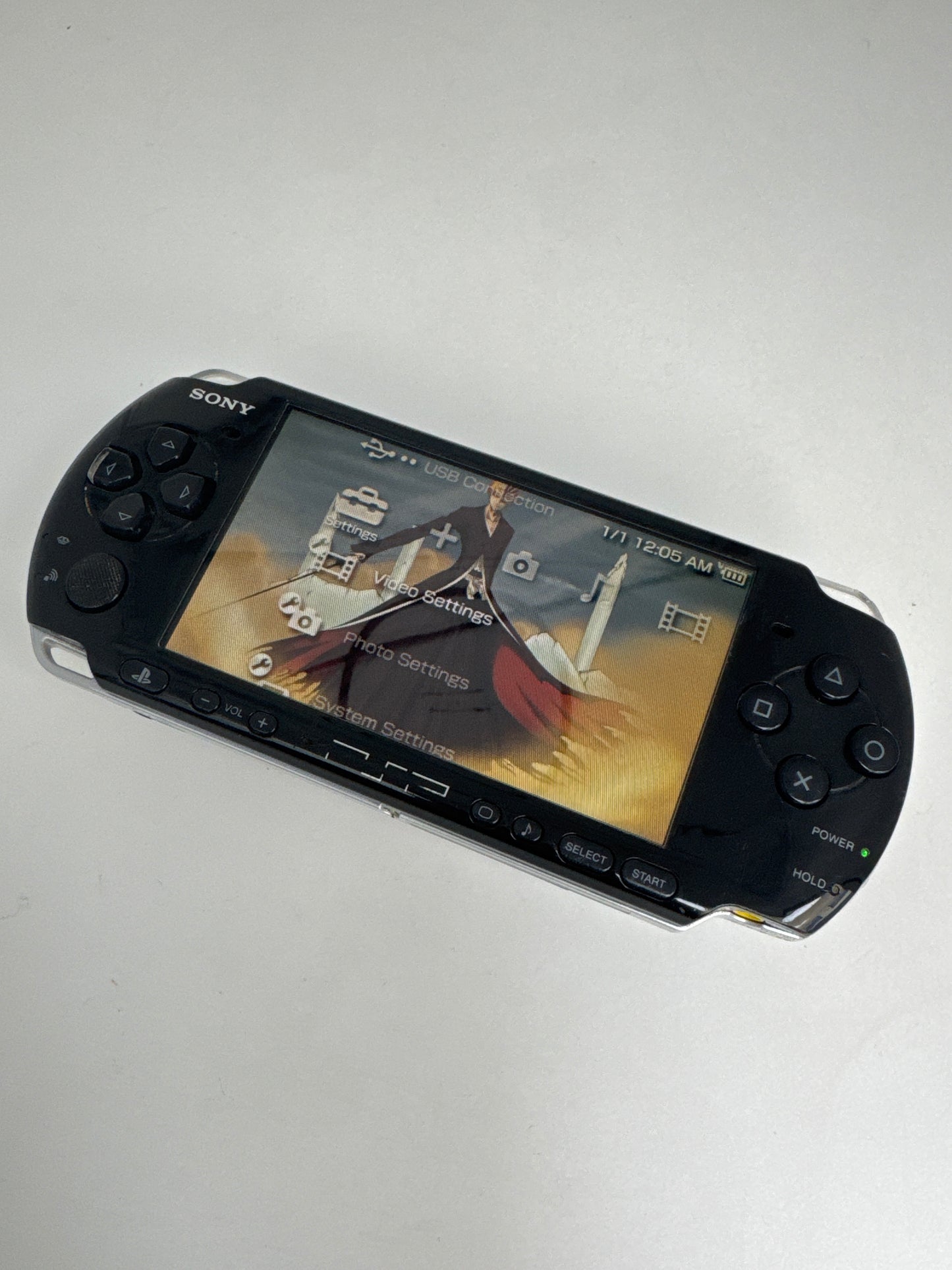 Sony PSP-3001 Black Console #82 w/ 1200mAh Battery AS IS LEFT SIDE DOESN'T WORK