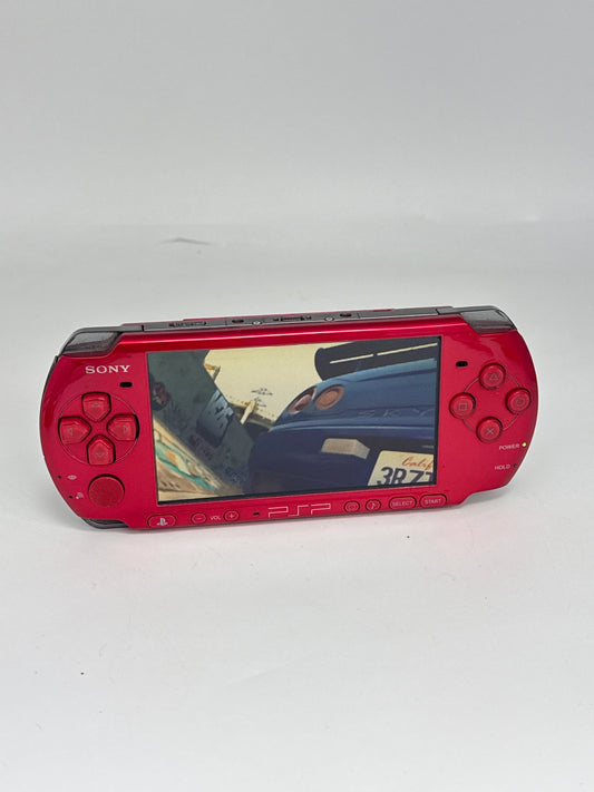 Sony PSP-3000 Red Console #440 w/ 1200mAh Battery