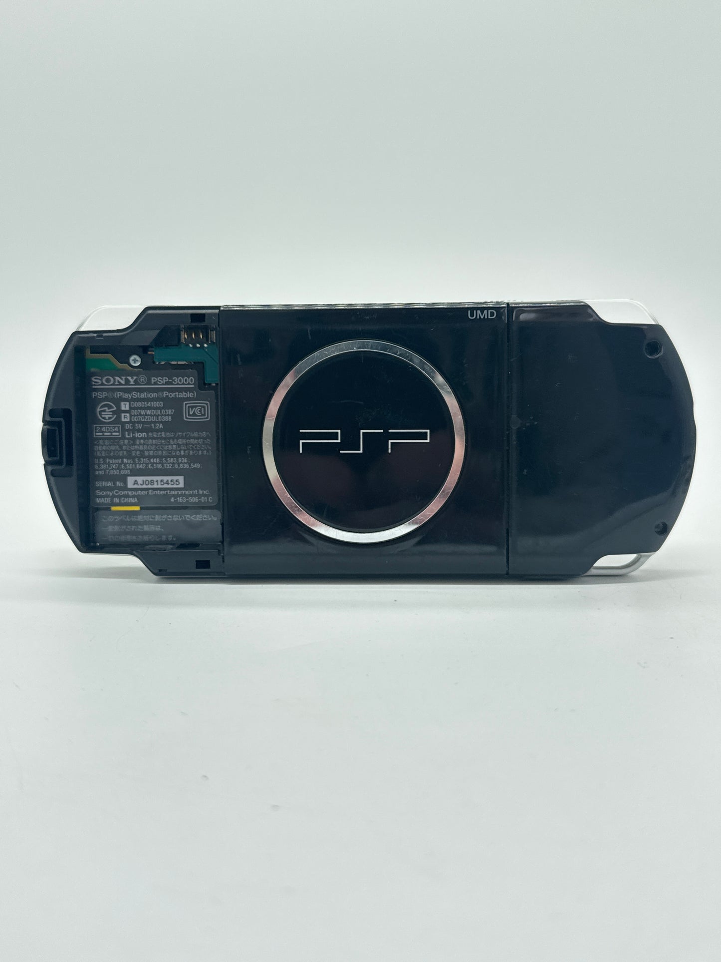 Sony PSP-3000 Black Console #247 No Battery or Lid No Charger BAD DISPLAY AS IS