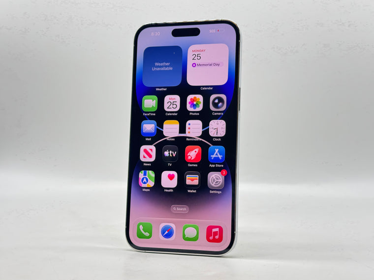 Unlocked Apple iPhone 14 Pro Max 6.7" A2651 256GB Silver Used #113
