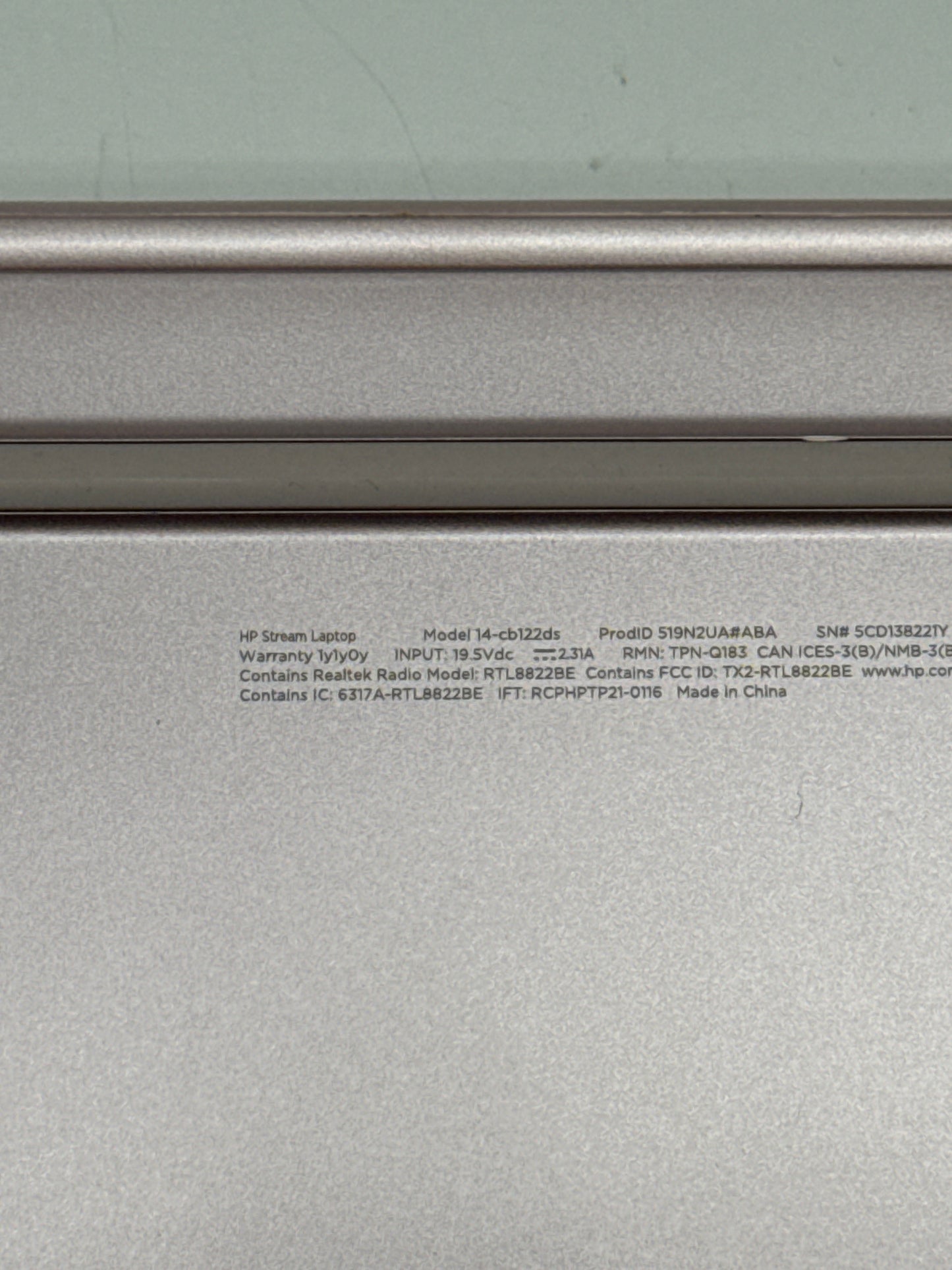 HP Stream 14-cb122ds Intel Celeron 4GB RAM 64GB Pink Laptop - Used