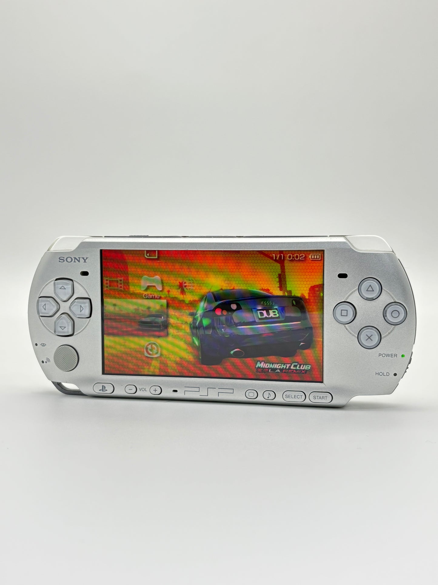 Sony PSP-3000 Silver Console #215 w/1200 mAh Battery