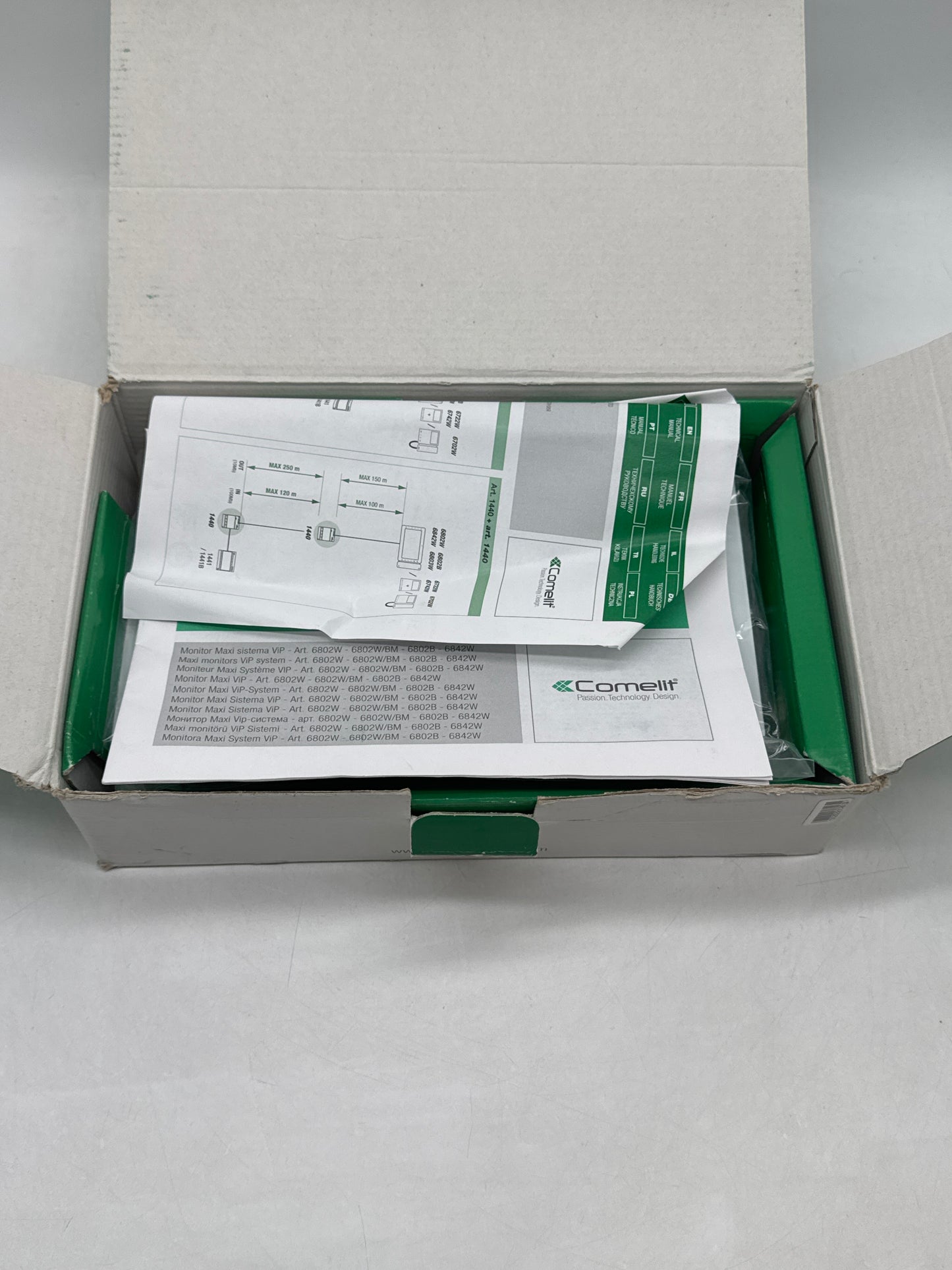 Comelit 6802W Maxi Series 7" Touch Monitor Video Master Station - New Open Box