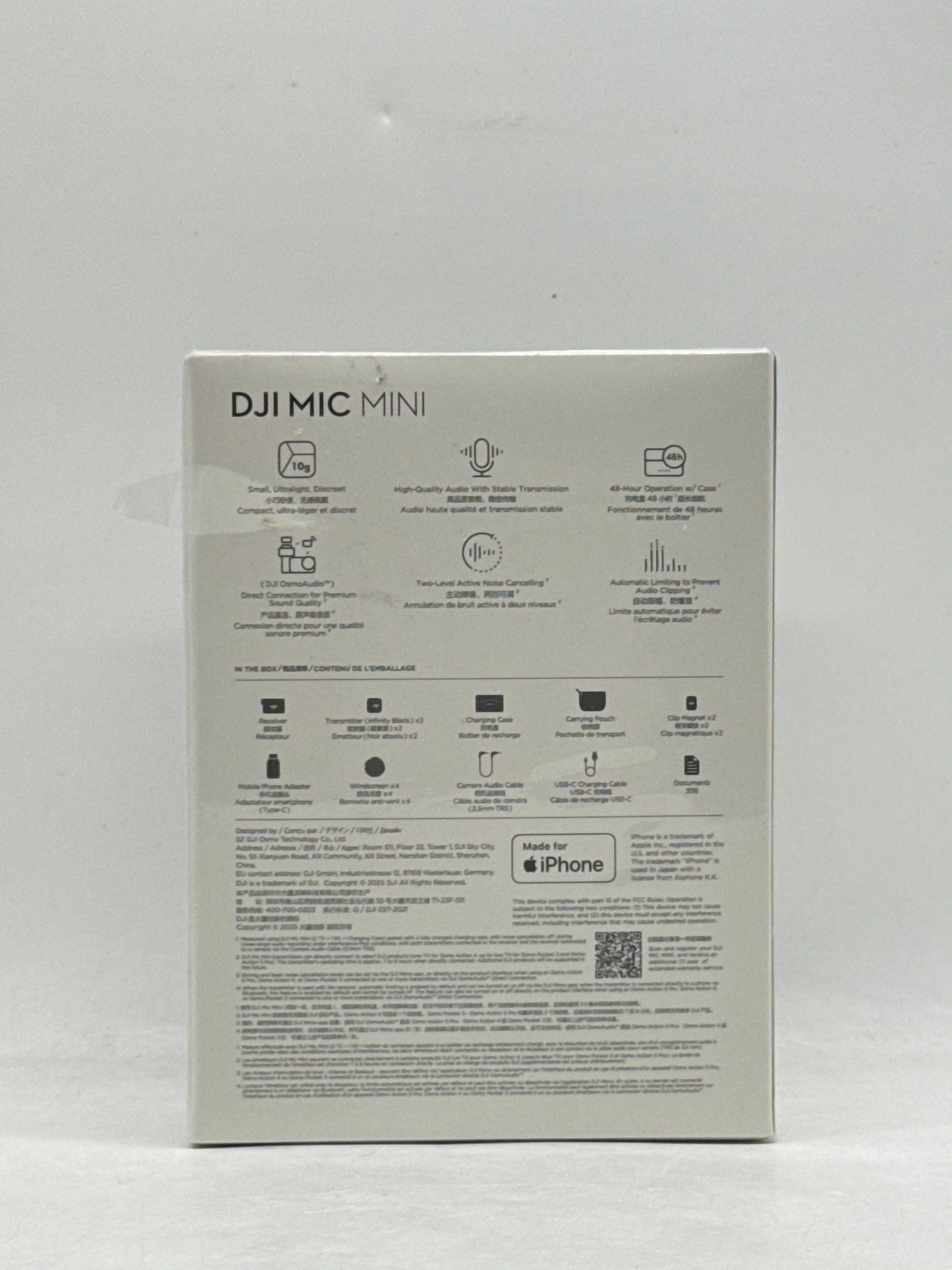 New DJI Mic Mini Wireless Omnidirectional Mic System (2 TX, 1 RX, Charging Case)