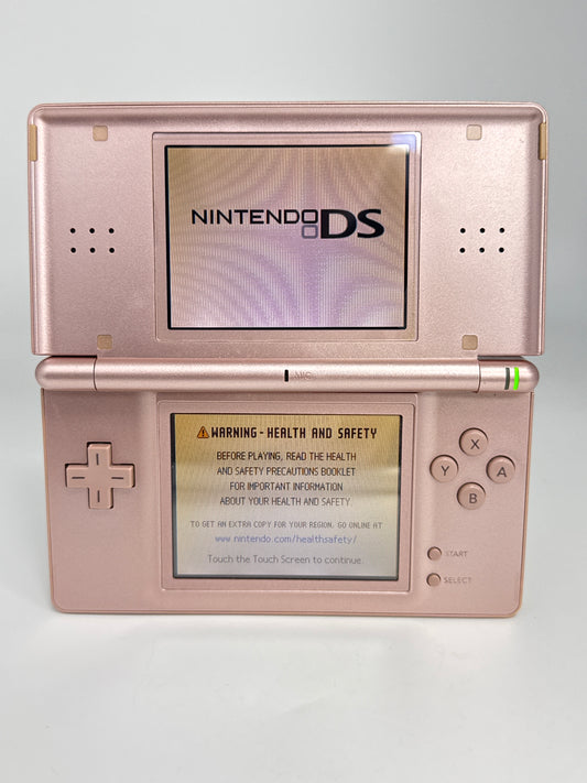 Nintendo DS Lite USG-001 Metallic Rose Console #48 Bad Hinge