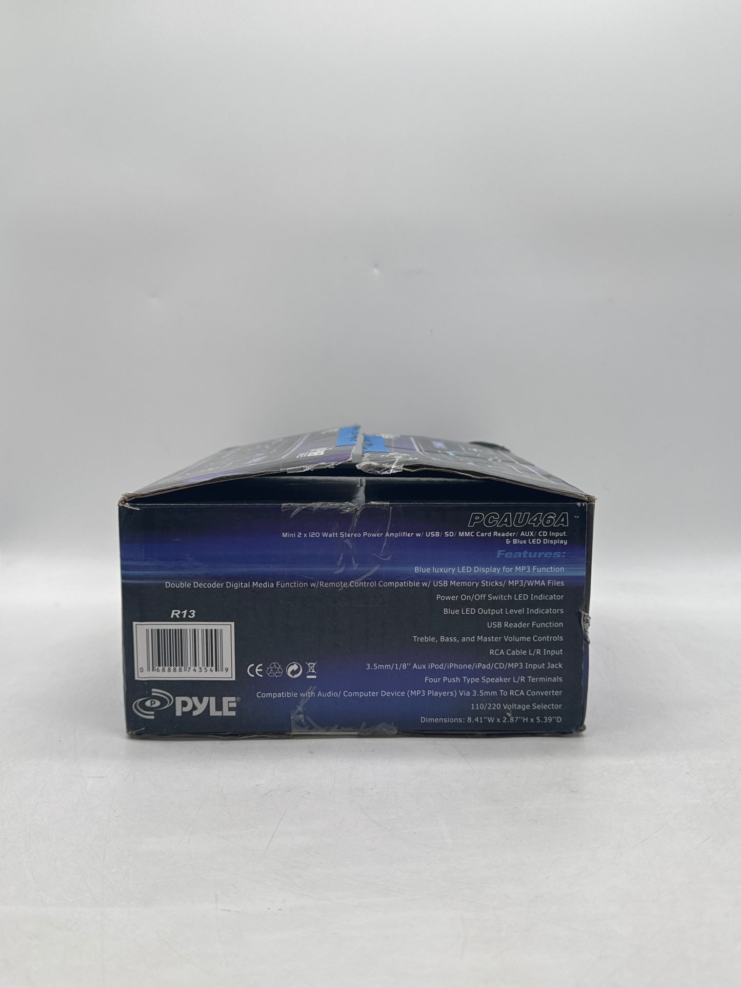 PYLE PCAU46A Mini 2 X 120W Stereo Power Amplifier - Open Box