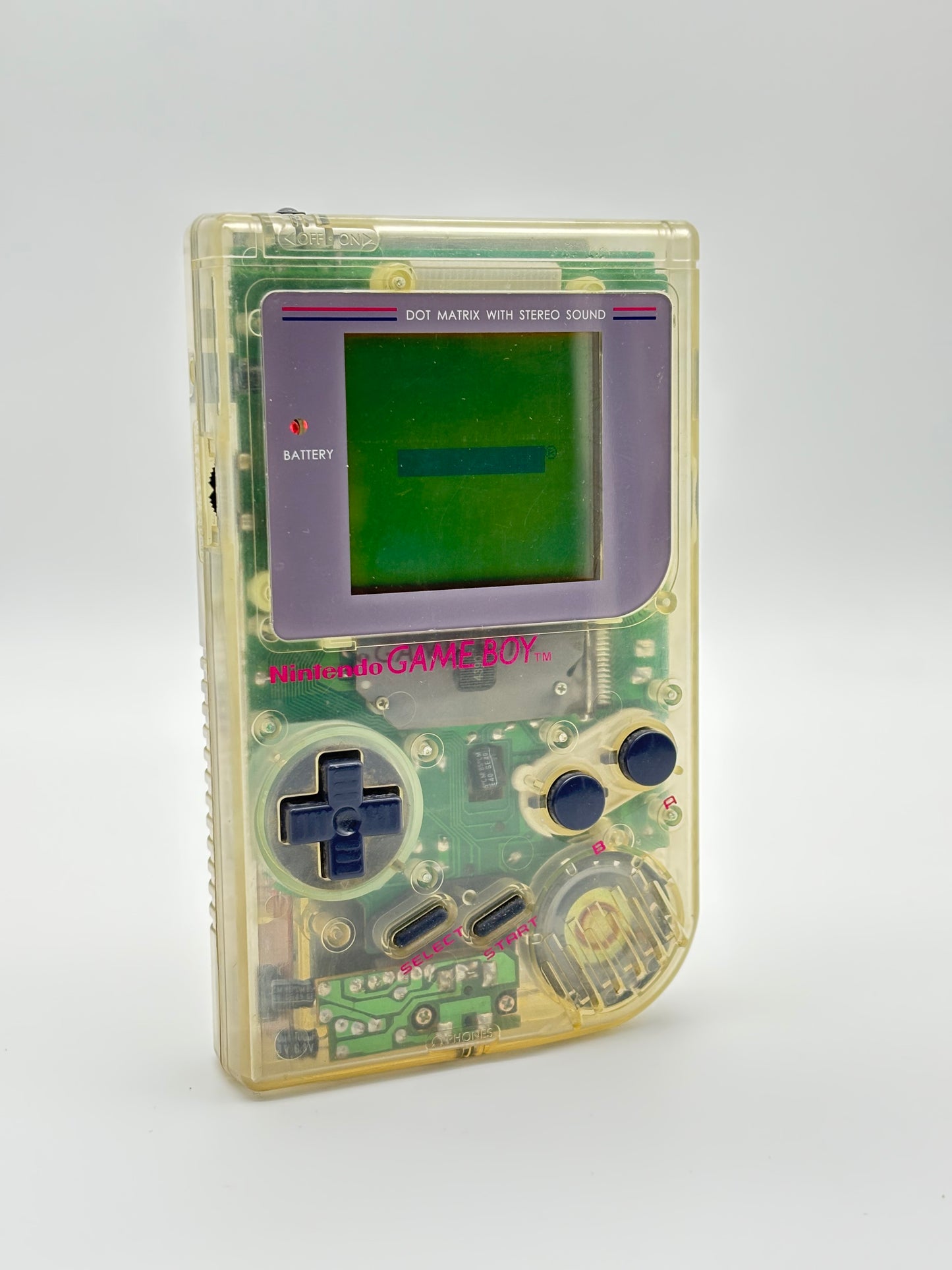Nintendo Game Boy DMG-001 Clear Handheld Console #36