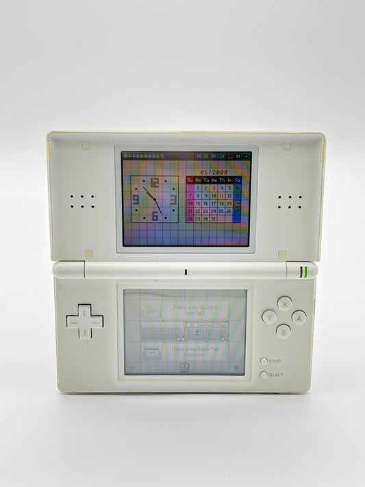 Nintendo DS Lite USG-001 Polar White Console UNTESTED AS IS #313