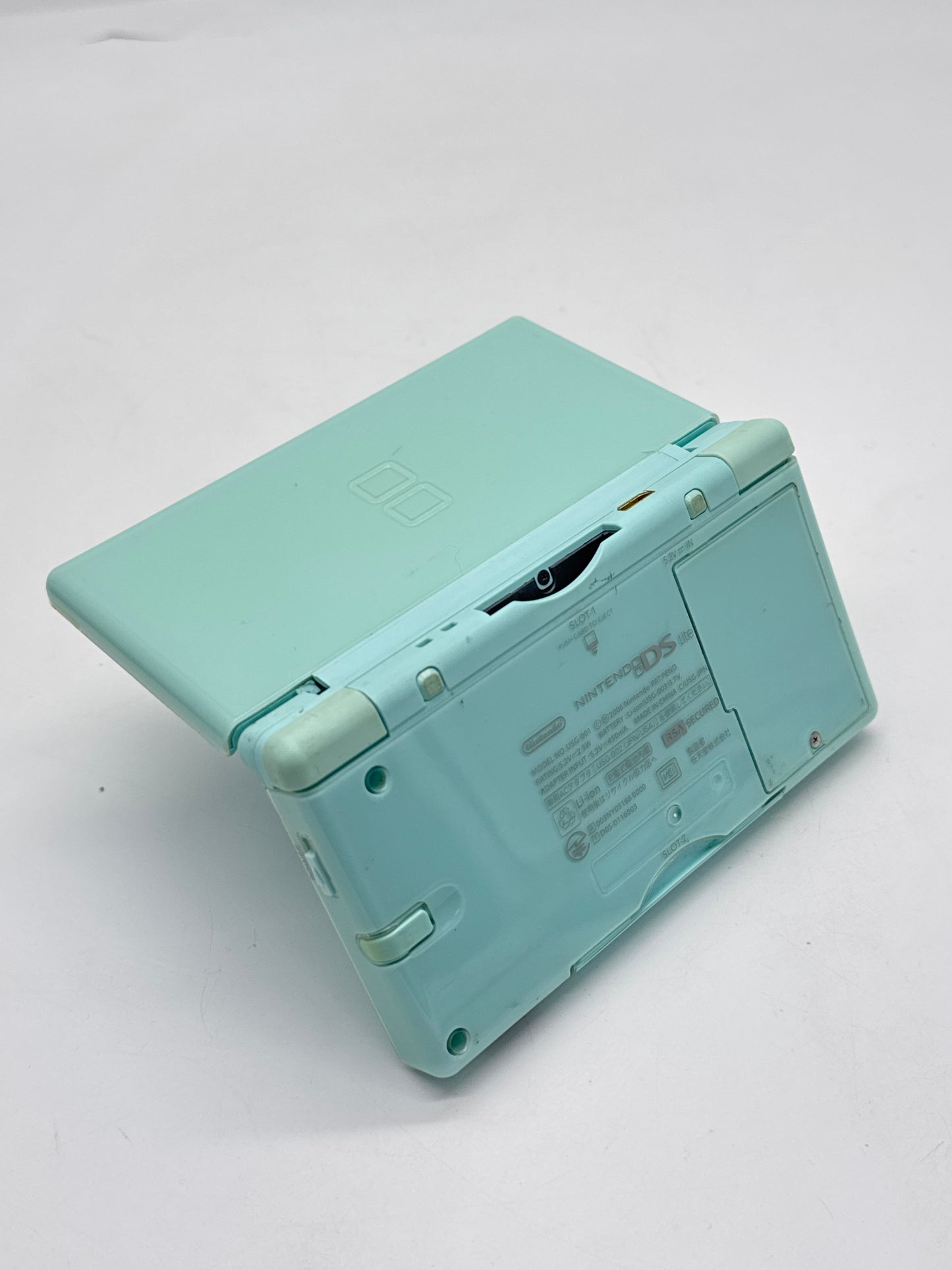 Nintendo DS Lite USG-001 Ice Blue Console #59 Loose Hinge As Is
