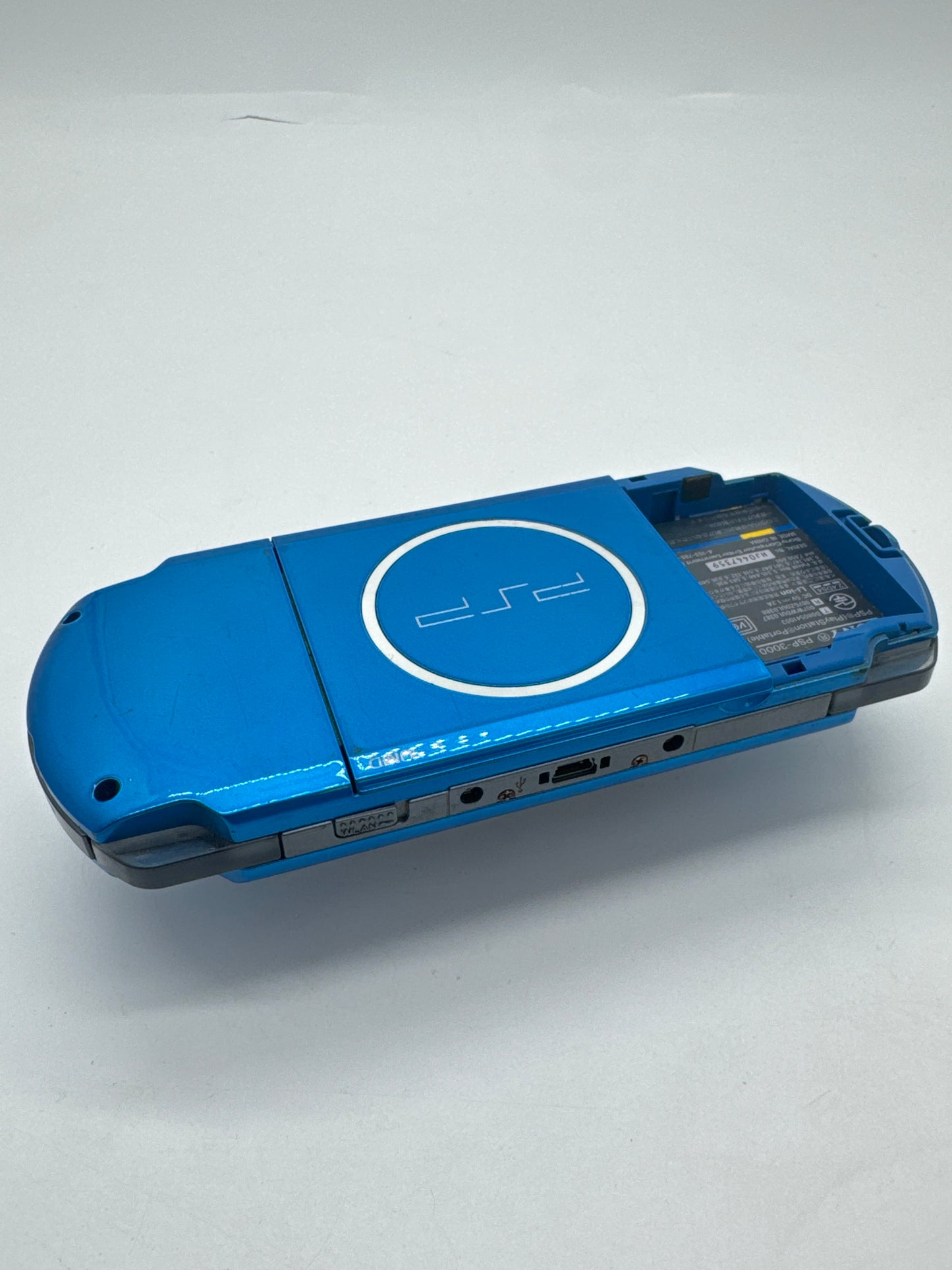 Sony PSP-3000 Metallic Blue Console Only #98 No Battery No Battery Lid AS IS