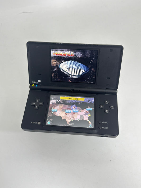 Nintendo DSi TWL-001(USA) Black Console Only #357 Spots on Top Display AS IS