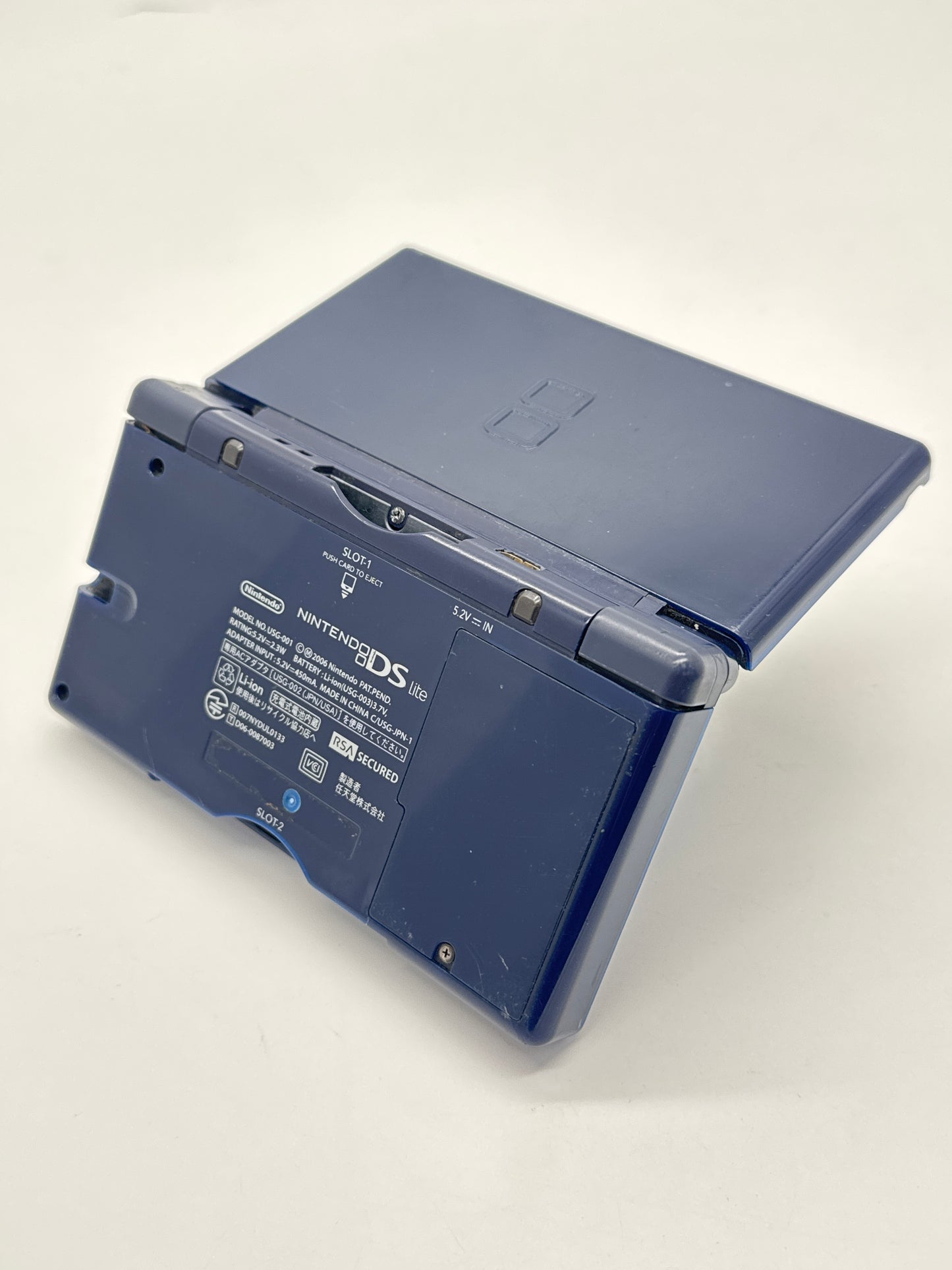 Nintendo DS Lite USG-001 Cobalt Blue Console #56 Bad Hinge
