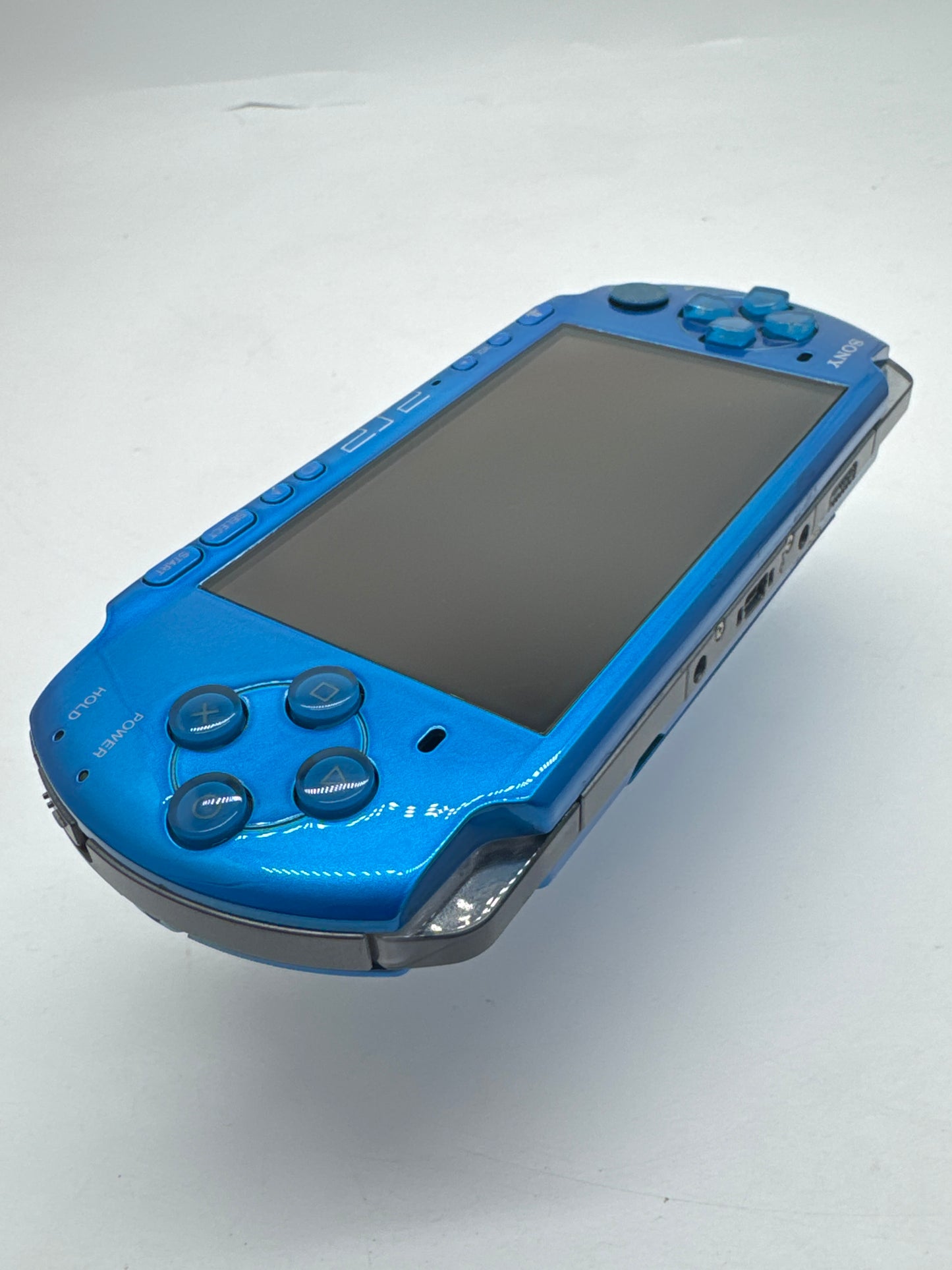 Sony PSP-3000 Blue Console #56 w/ 2400mAh Battery No Charger No Battery Lid