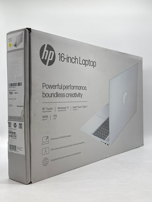 New HP OmniBook 5 Laptop AI 16" 2K Touch Intel Core Ultra 7 255U 16GB RAM 1TB SSD