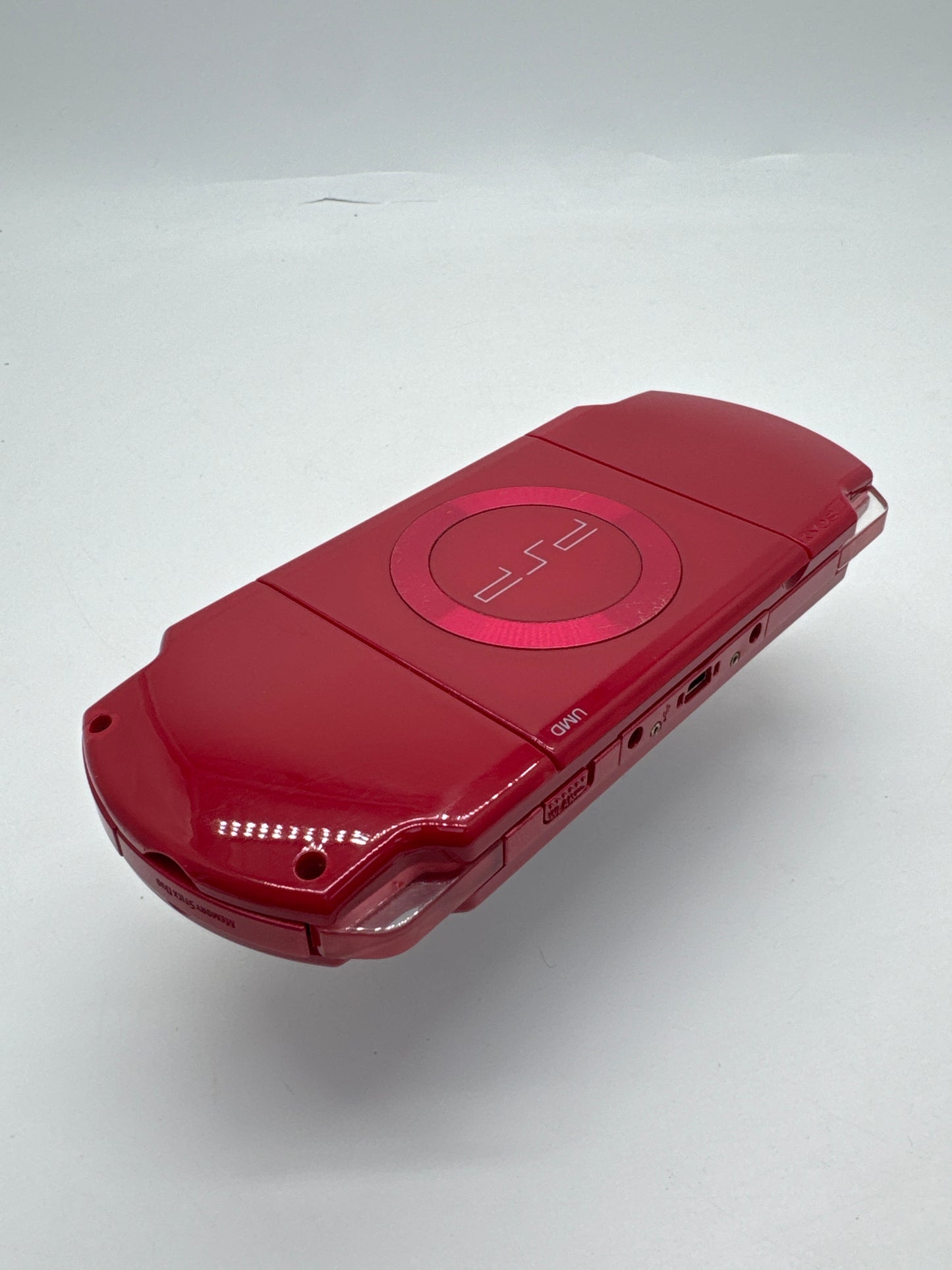 Sony PSP-2000 Red Console #441 w/ 2400mAh Battery Faulty UMD AS IS