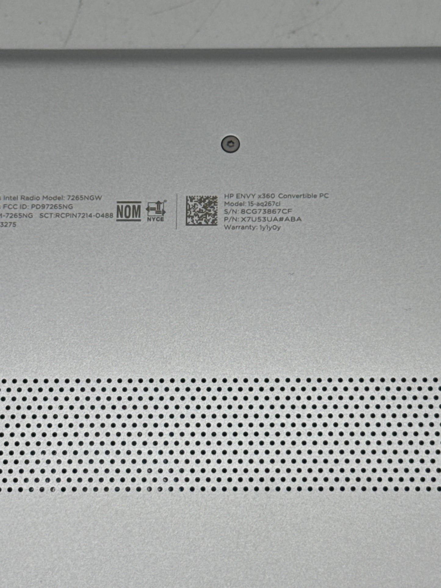 HP Envy 360 Convertible 15.6" Touch FHD Intel Core i7-8550U 1.80GHz 12GB RAM 1TB HDD