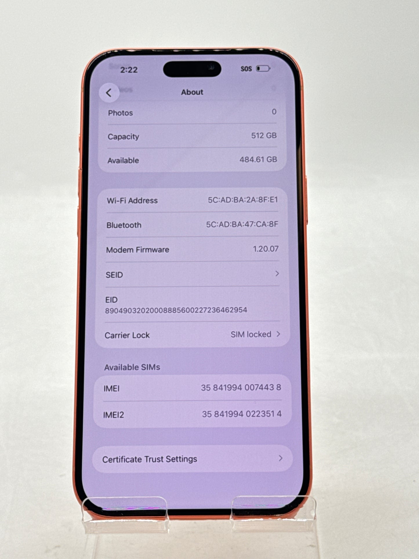 T-Mobile Apple iPhone 17 Pro Max A3257 512GB Cosmic Orange - Aftermarket Screen