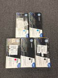 Lot of 5 Genuine HP 124A Toner Cartridges Q6000A Q6001A Q6003A New Sealed image 1