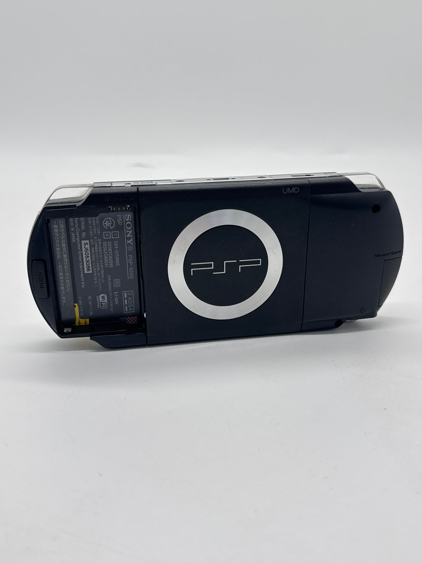 Sony PSP-1000 Piano Black Console #75 No Battery or Lid No Charger Works Plugged In