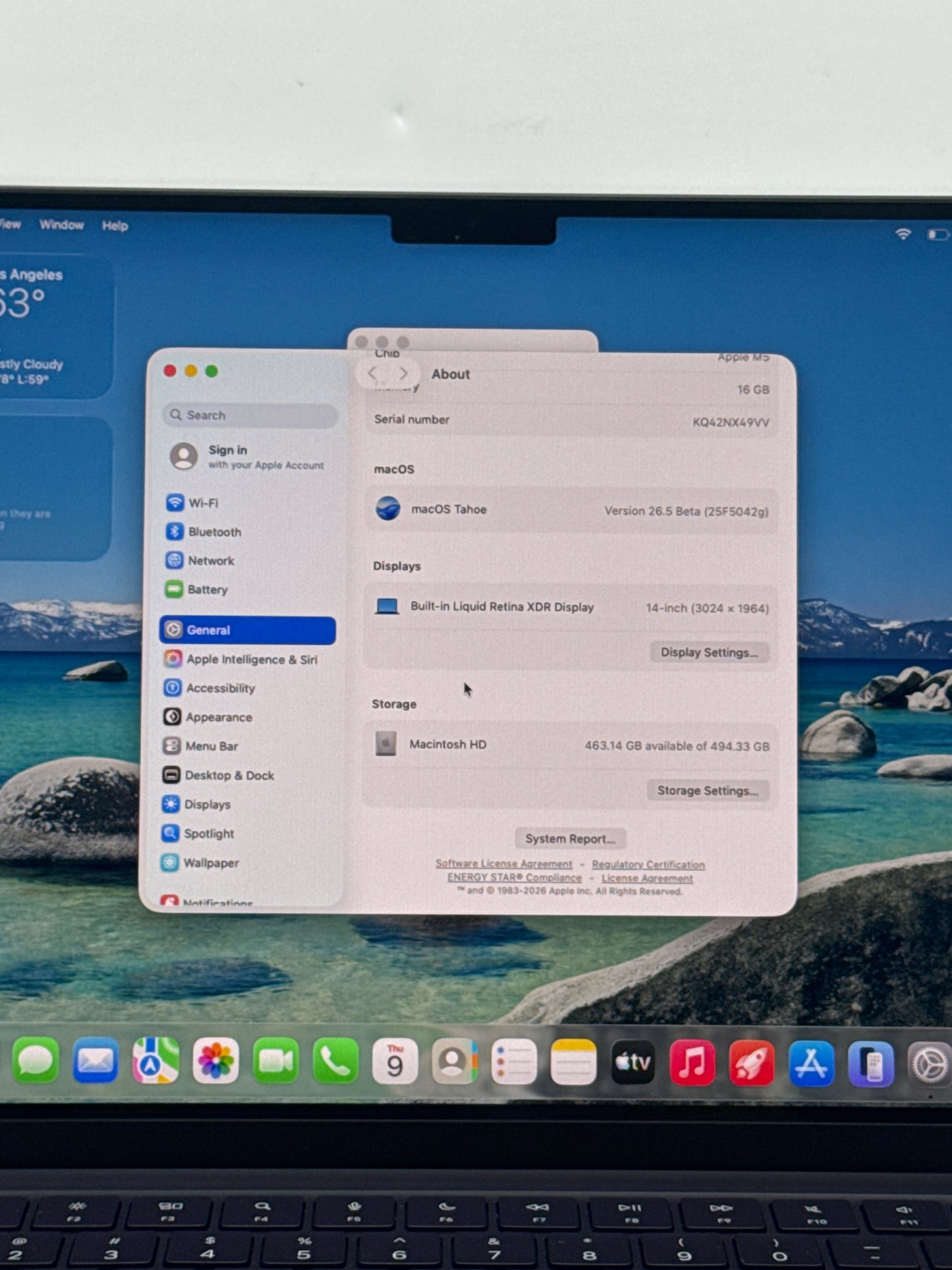 2025 Apple MacBook Pro 14.2" A3434 M5 10C-CPU 10C-GPU 16GB RAM 512GB SSD 30 Cycle