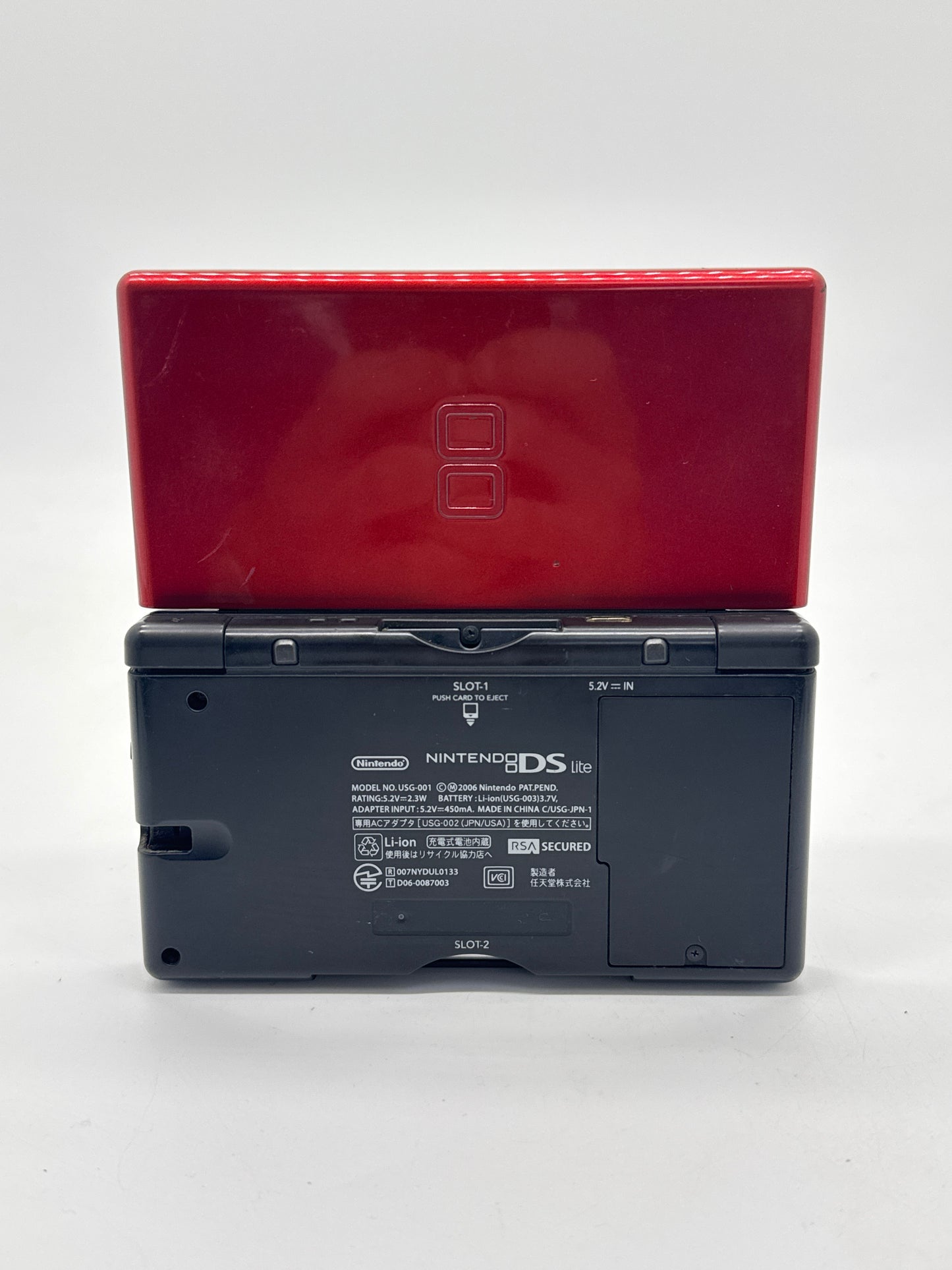 Nintendo DS Lite USG-001 Red & Black Console Only #68 READ AS IS