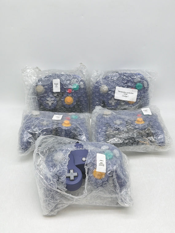 Nintendo Gamecube Controller Indigo Purple DOL-003 Authentic OEM - Lot of 5