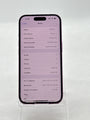 US Cellular Apple iPhone 16 A3081 256GB Pink 100% Battery Health - Cracked Screen - image 2
