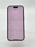 US Cellular Apple iPhone 16 A3081 256GB Pink 100% Battery Health - Cracked Screen image 2