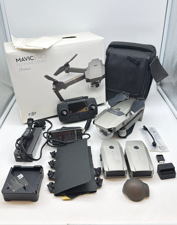 DJI Mavic Pro Platinum Fly More Combo Drone set