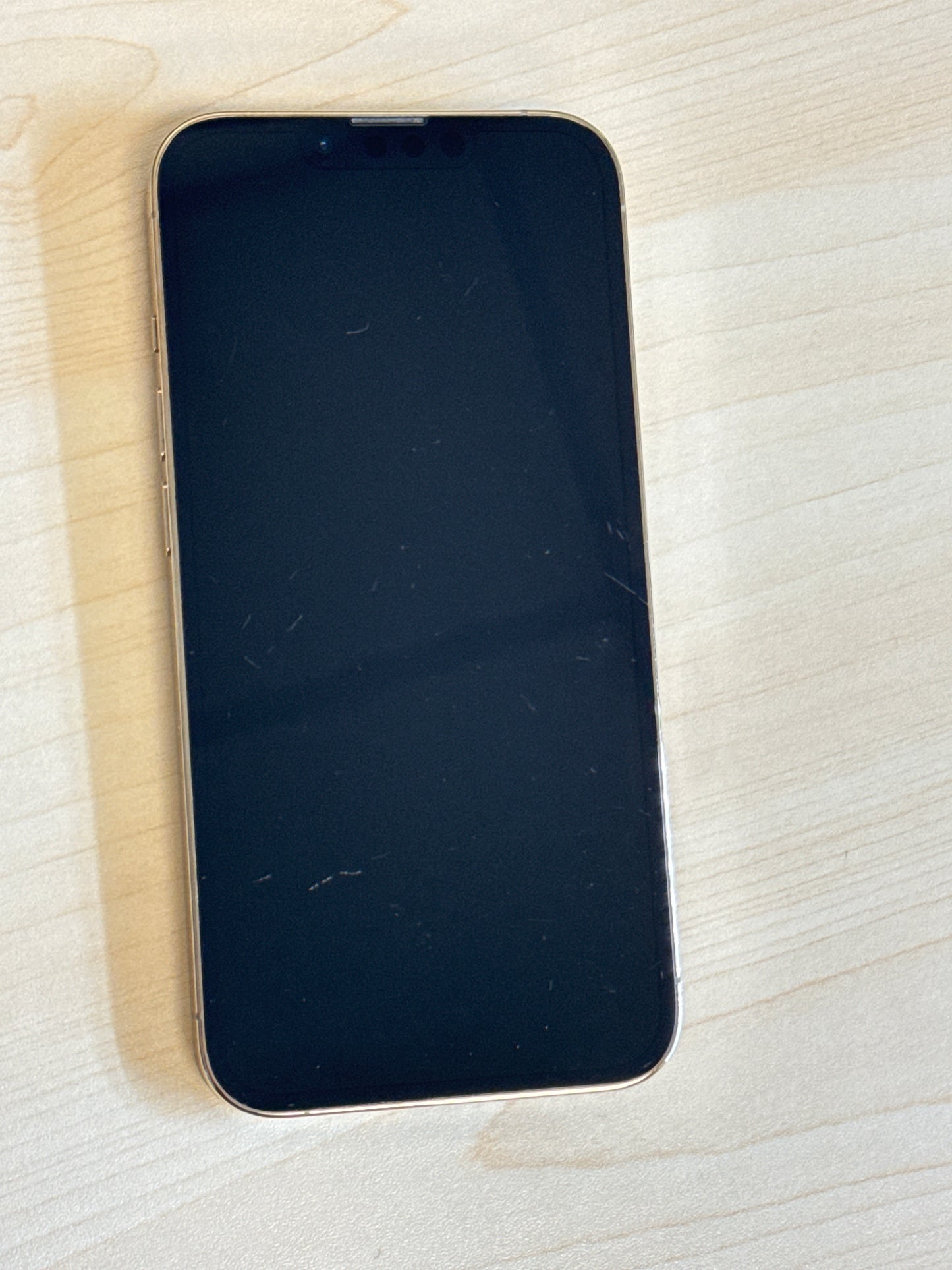 Unlocked Apple iPhone 13 Pro A2483 256GB Gold - Service Battery 77%