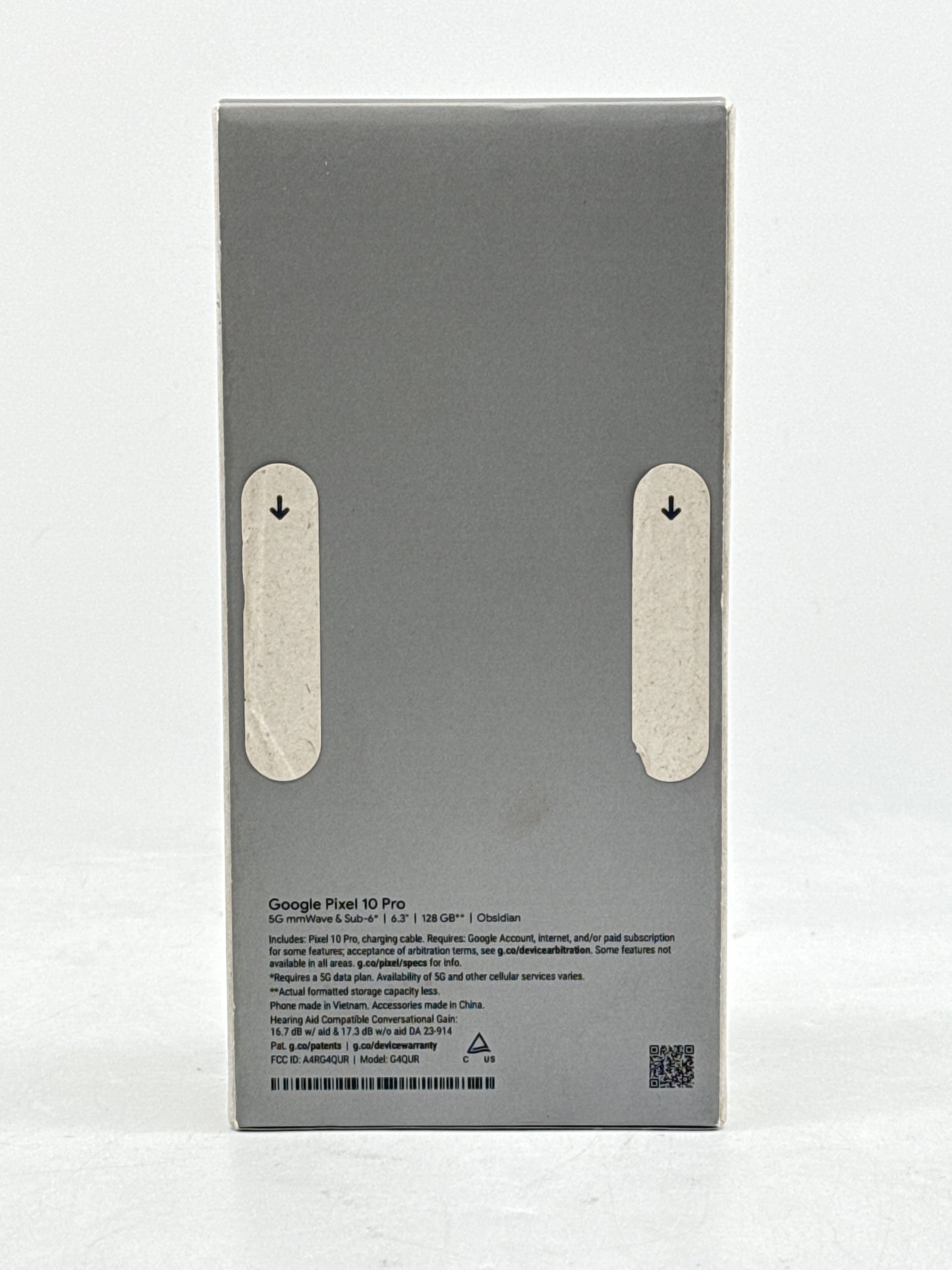 Verizon Google Pixel 10 Pro 6.3" G4QUR 128GB 16GB RAM Obsidian - New in Box