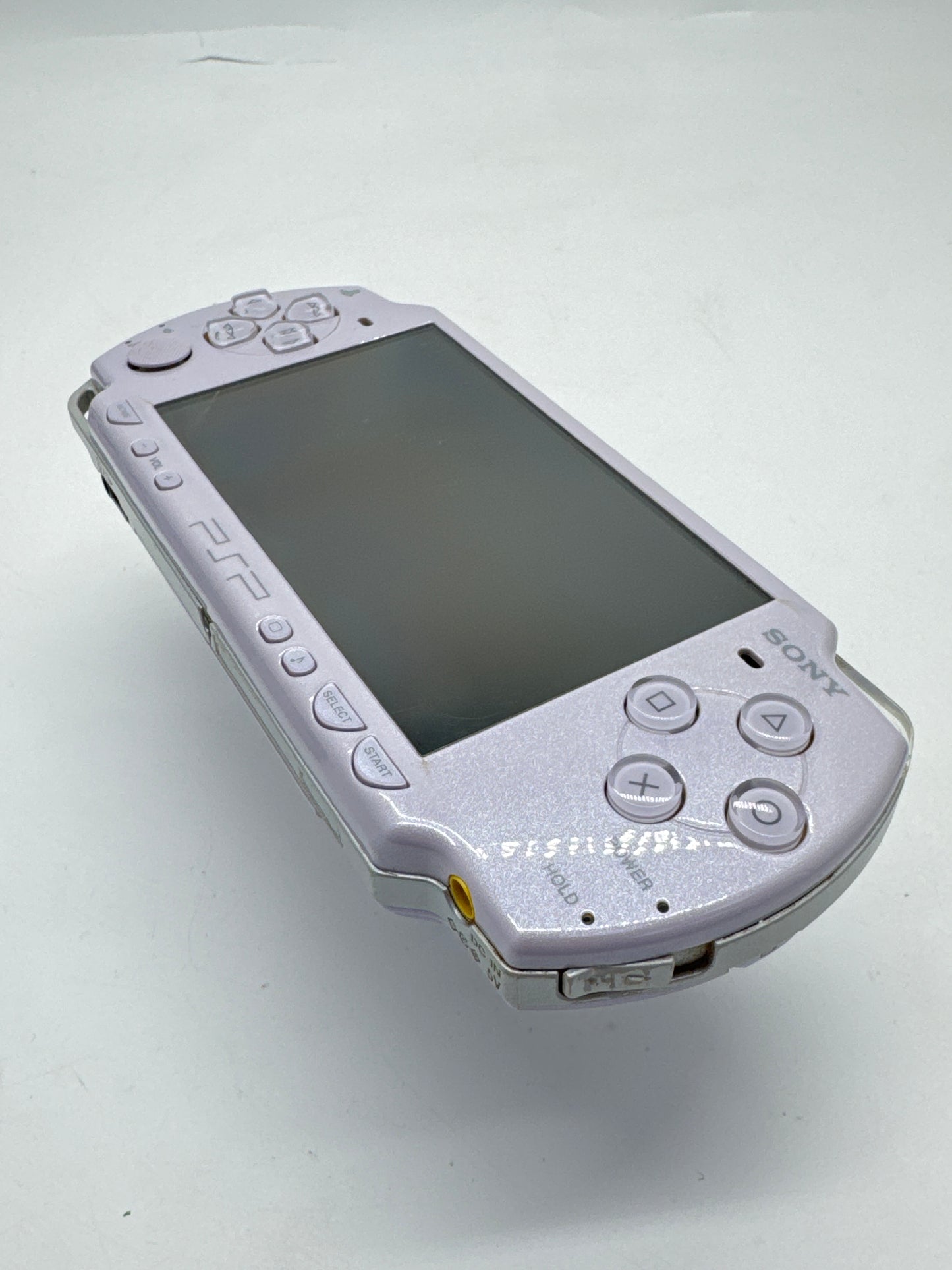 Sony PSP-2000 Lavender Console #224 No Battery or Lid No Charger Bad Power Button AS IS