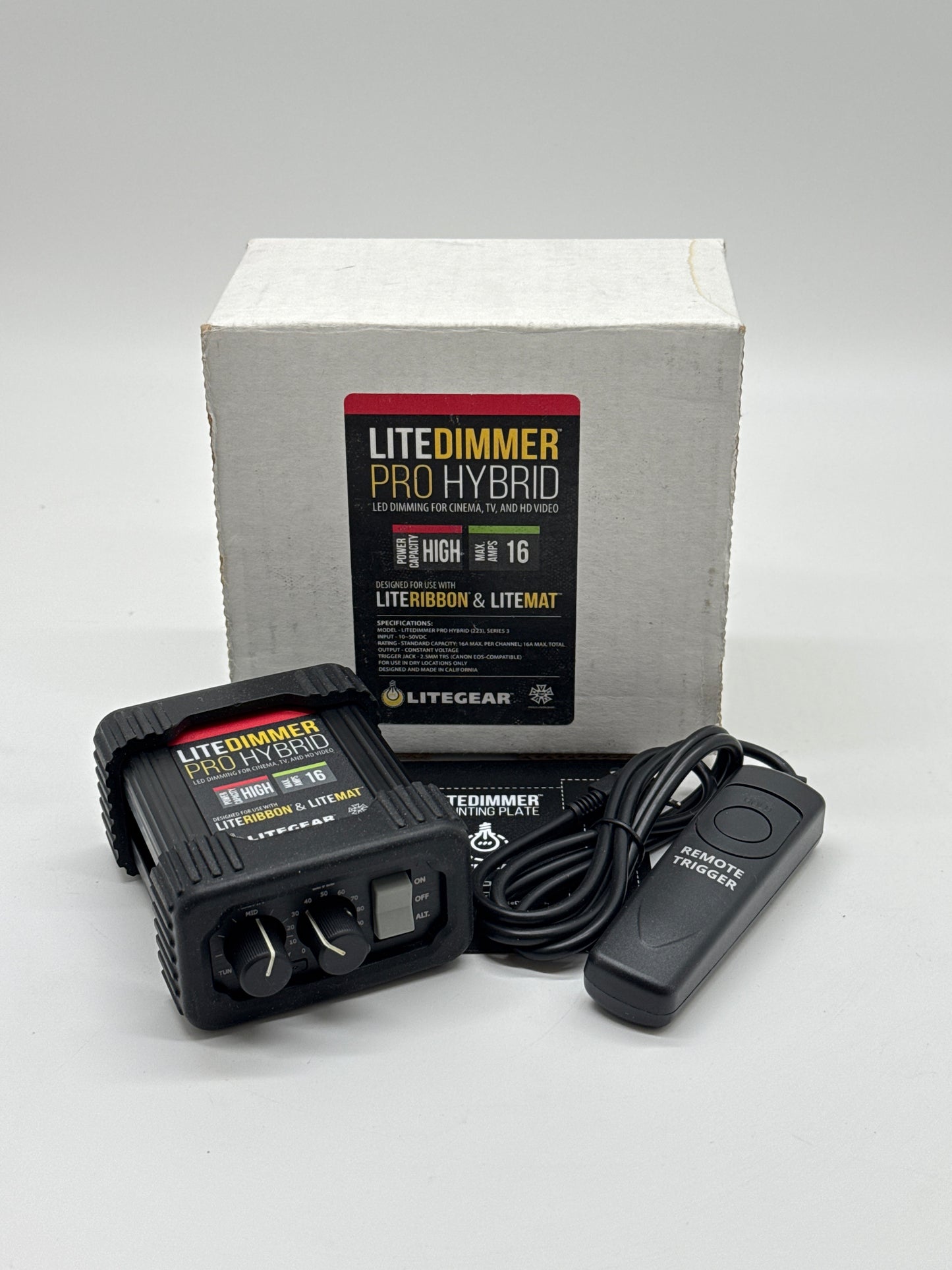 LiteGear Pro Hybrid LiteDimmer 16A – Color Temp & Brightness Control, FX Included - Used