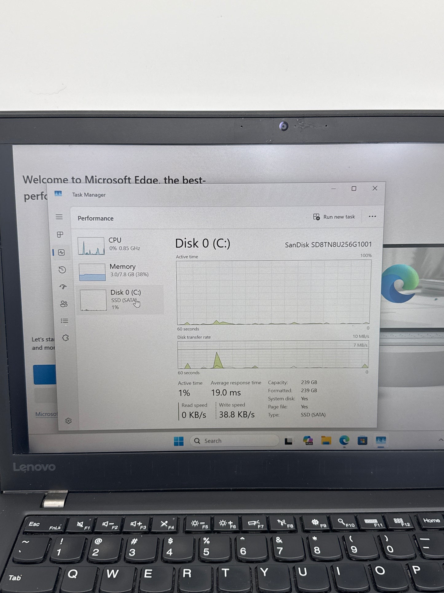 Lenovo ThinkPad T460s 14" i5-6300U 2.4GHz 8GB RAM 256GB SSD #60 READ Bad Screen