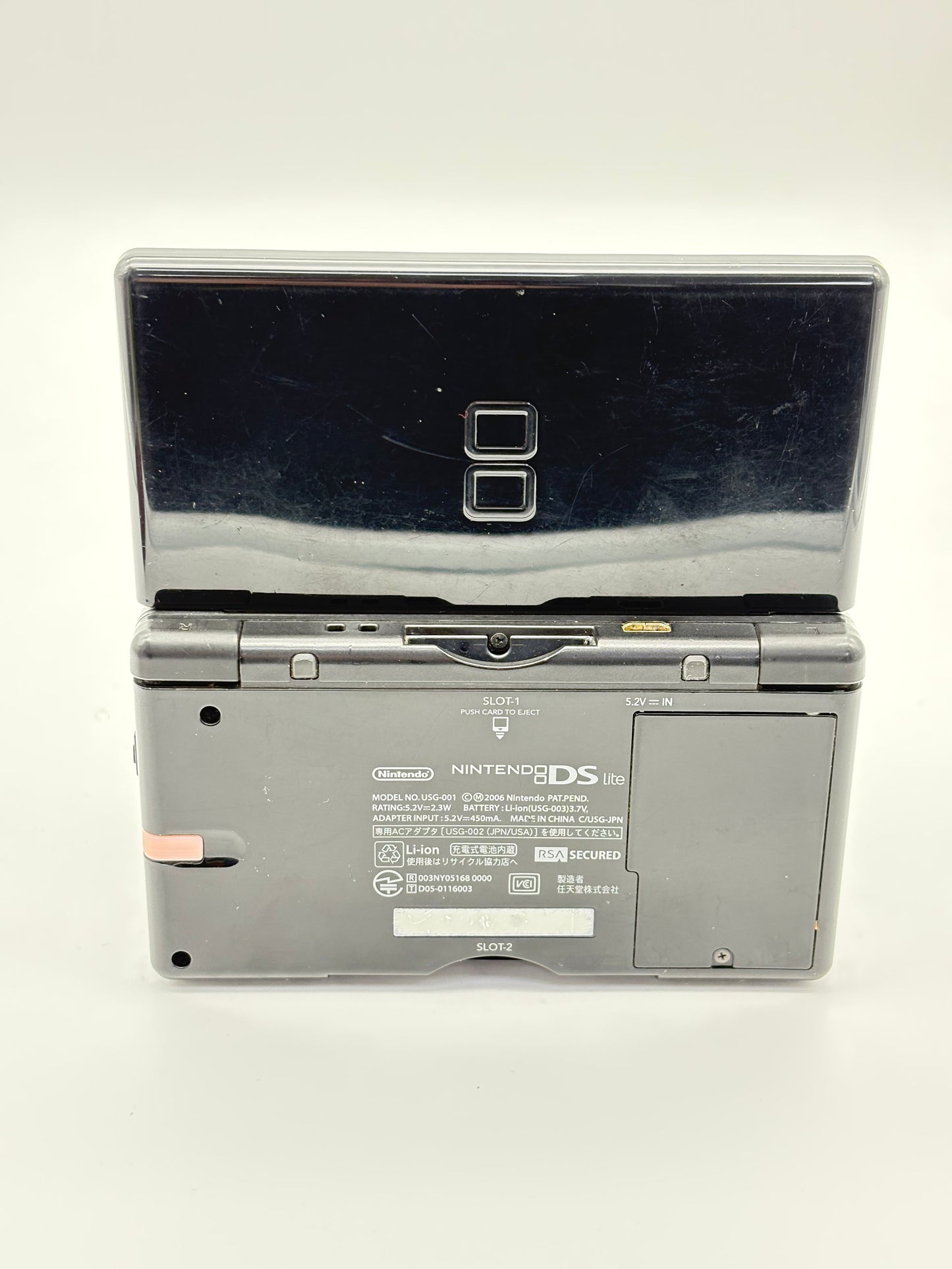 Nintendo DS Lite USG-001 Black Console UNTESTED AS IS #316