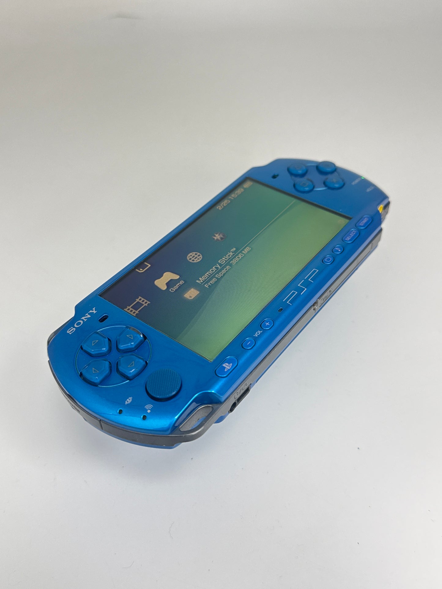 Sony PSP-3000 Blue Console #444 w/ 1200mAh Battery & 4GB Memory Stick