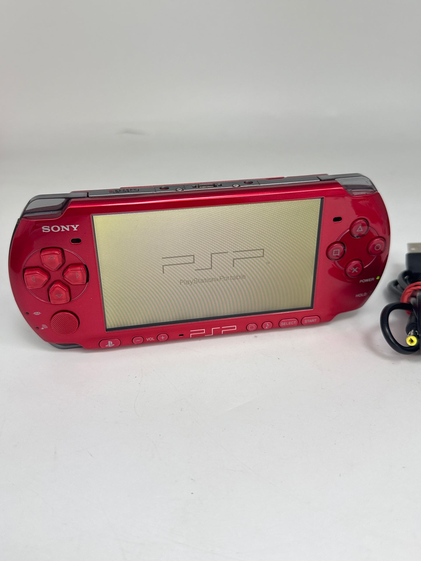 Sony PSP-3000 Red Console #58 w/ 2400mAh Battery & Charger