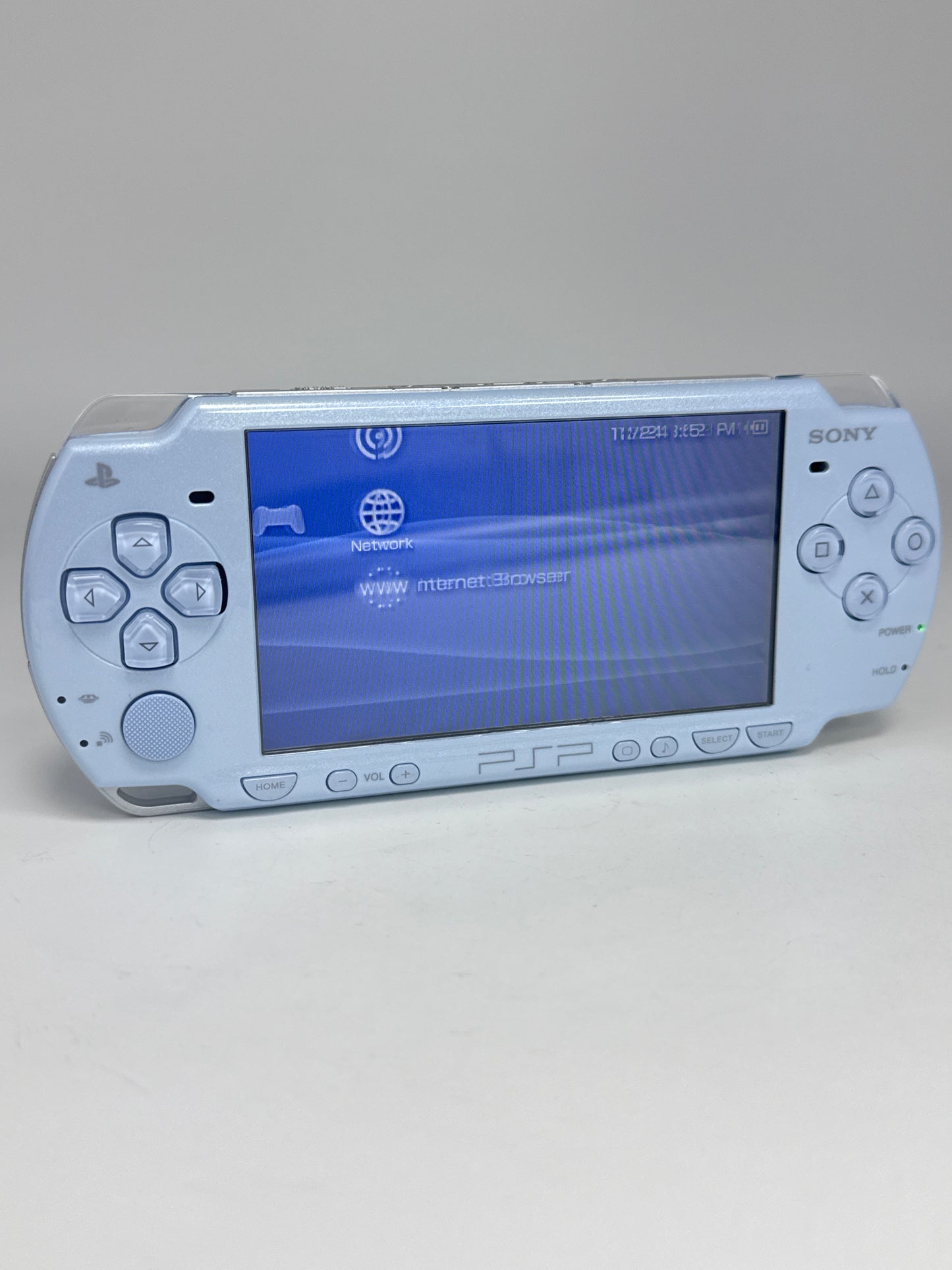 Sony PSP-2001 Felicia Blue Console w/ 1200mAh Battery #93 BAD SCREEN AS IS READ