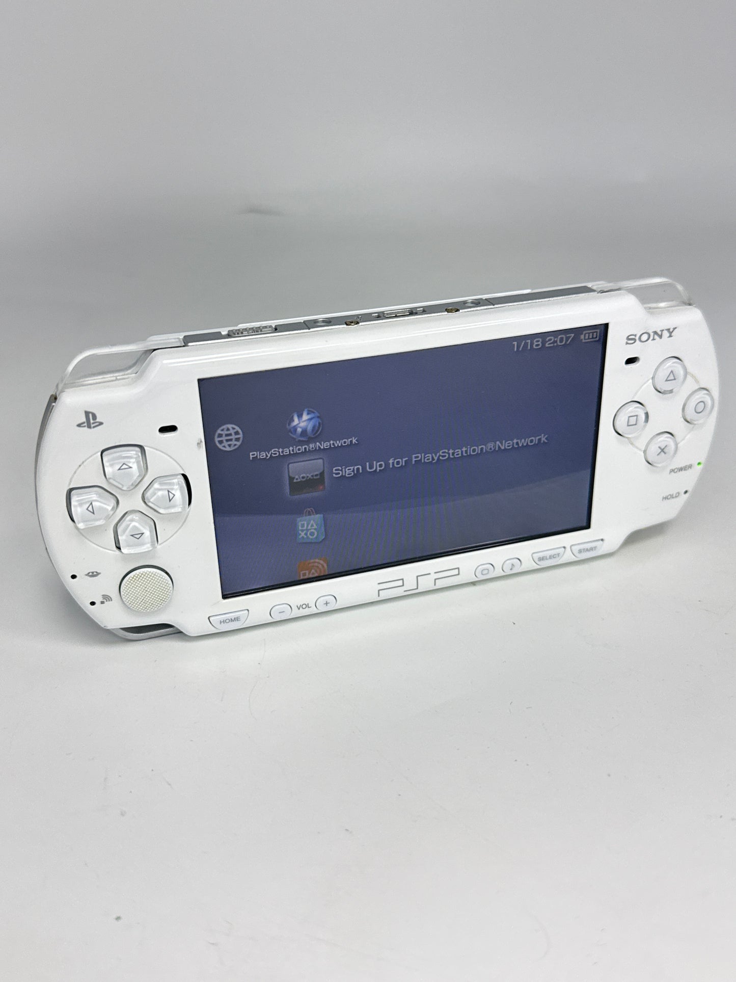 Sony PSP-2000 White Console #221 No Battery or Lid No Charger AS IS