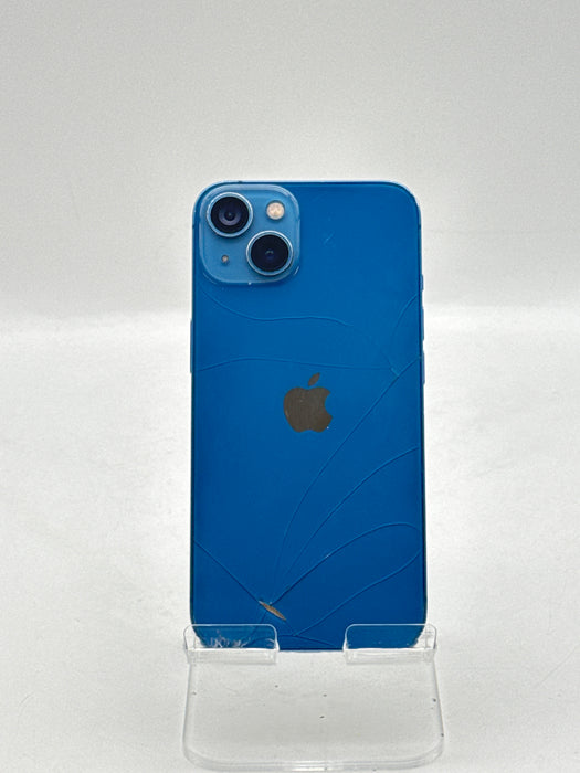 Unlocked Apple iPhone 13 A2482 128GB Blue - Does Not power on - Cracked