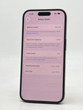 Unlocked Apple iPhone 15 Pro A2848 128GB Black 88% BH - Lines On screen image 4