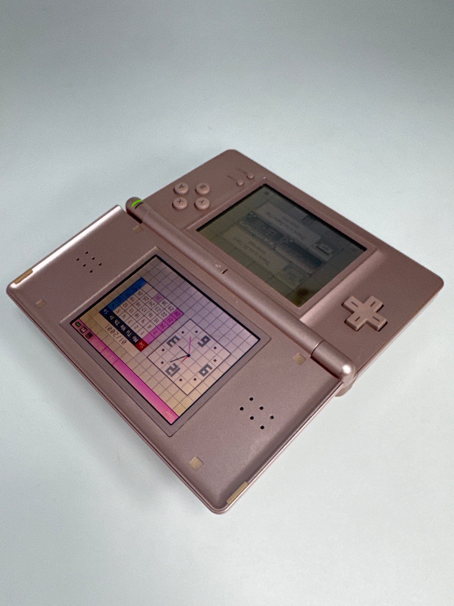 Nintendo DS Lite USG-001 Metallic Rose Console #48 Bad Hinge