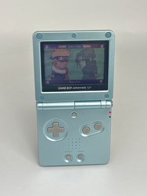 Nintendo Game Boy Advance SP AGS-001 Blue Console #651 Low Volume AS IS